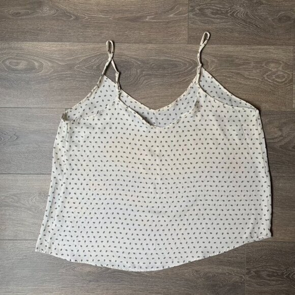 George Women's Print Crepe Tank Top Cream Size 2XL - Picture 11 of 11